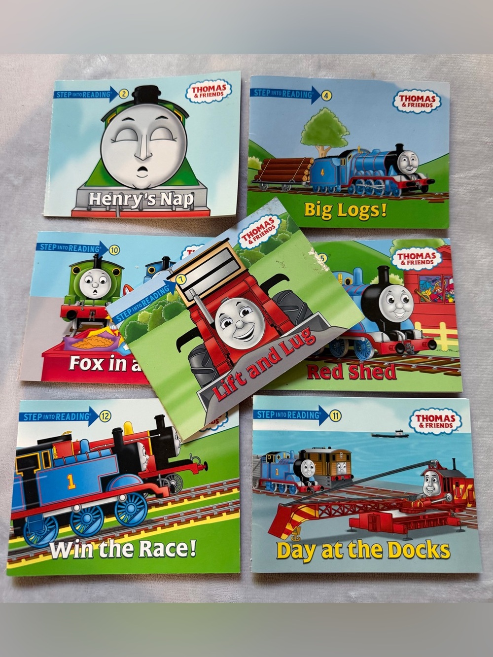 Thomas & Friends Kids Learn To Read Book Set of 7 On Track With Phonics Readers